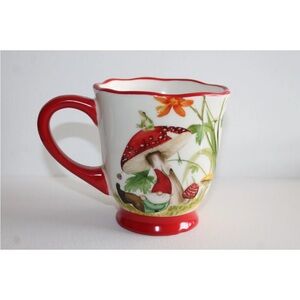 Cracker Barrel Gnome Mushrooms Multicolor Mug Cottagecore Fairycore